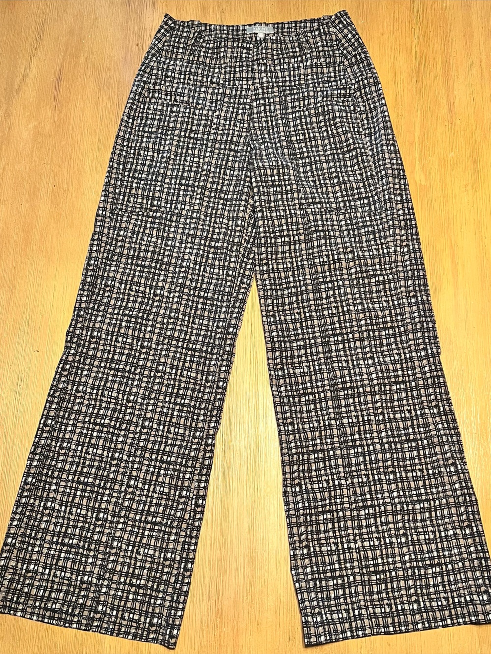 Habitat Black, Brown and Greige -Leg Checked Pants